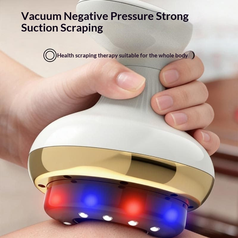 Electric Gua Sha & Cupping Beauty Massager - 9 Speeds, USB, Gold