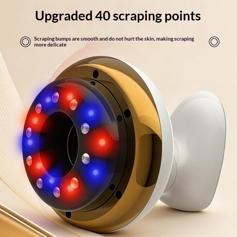Electric Gua Sha & Cupping Beauty Massager - 9 Speeds, USB, Gold